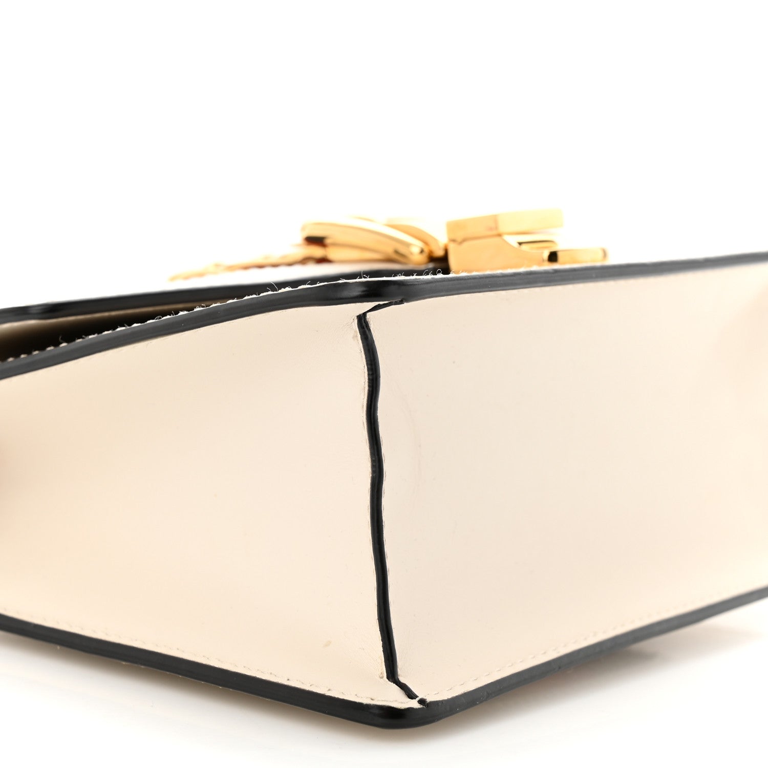 Gucci Calfskin Mini Sylvie Chain Shoulder Bag White 9 of 13