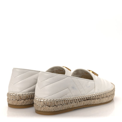 Gucci Nappa Matelasse GG Marmont Espadrilles 37.5 Great White 5 of 13