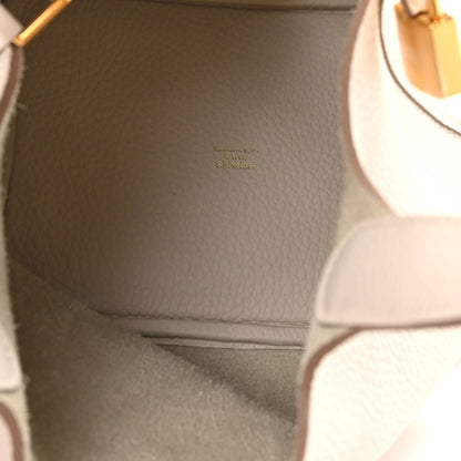 Hermes Taurillon Clemence Picotin Lock 18 PM Gris Pale 5 of 10
