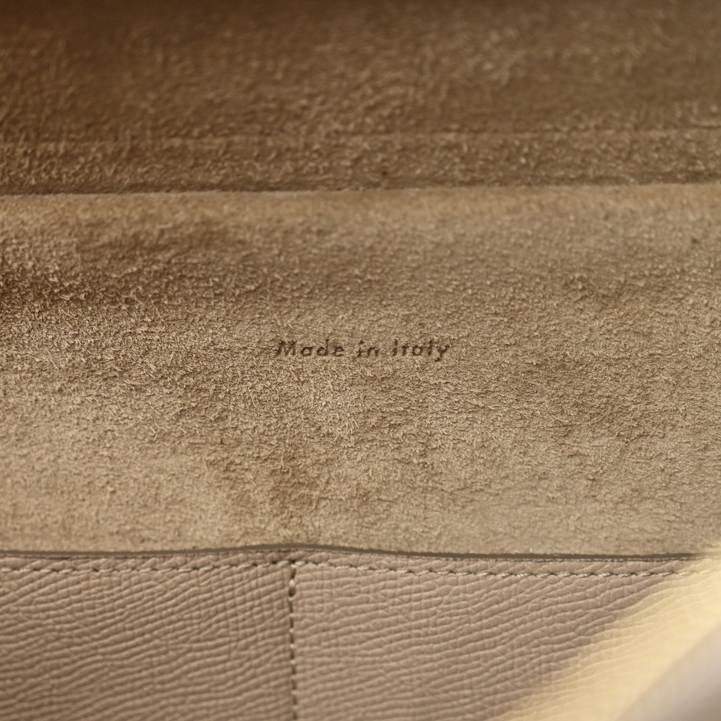 Grained Calfskin Mini Belt Bag Light Taupe