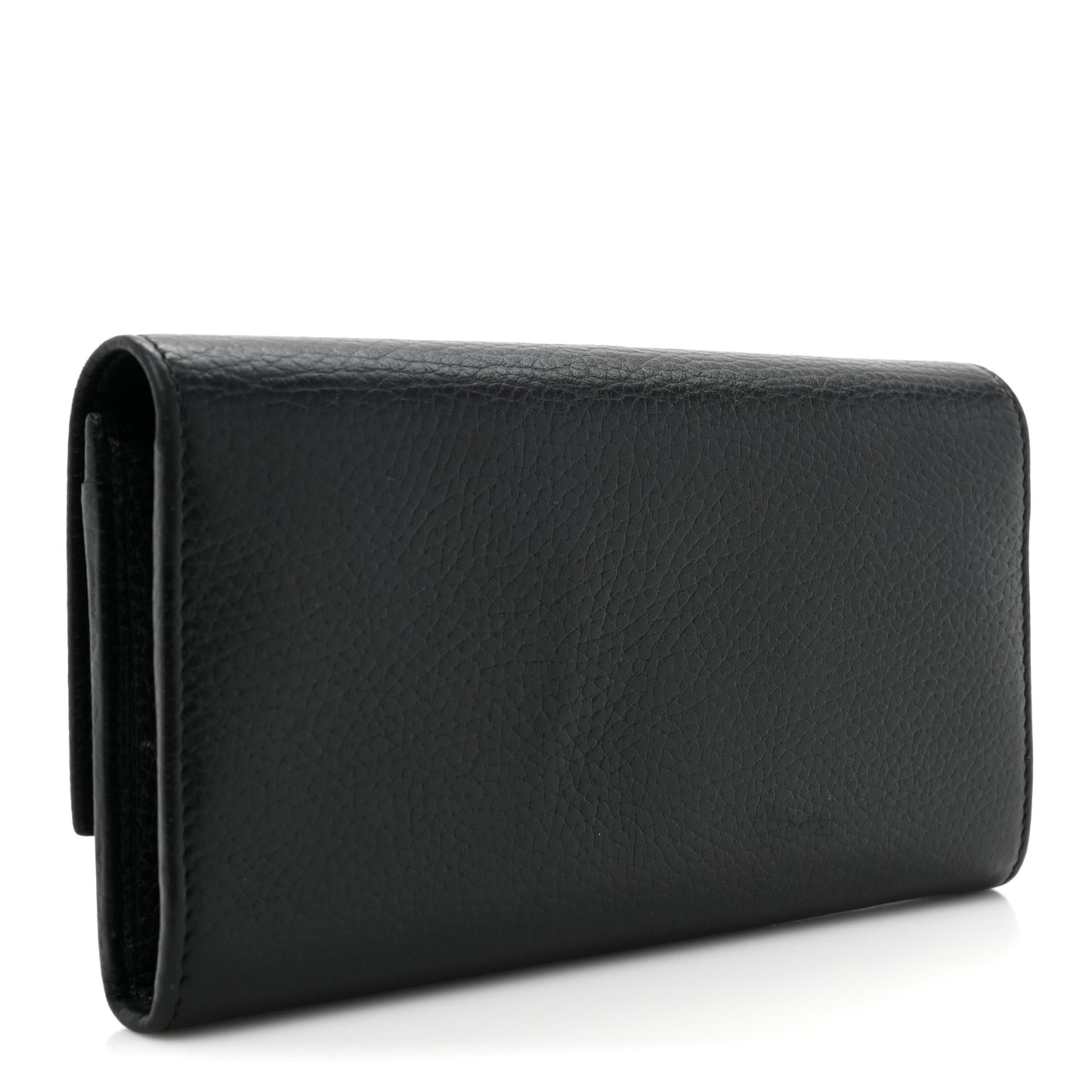 Dollar Calfskin GG Marmont Continental Wallet Black
