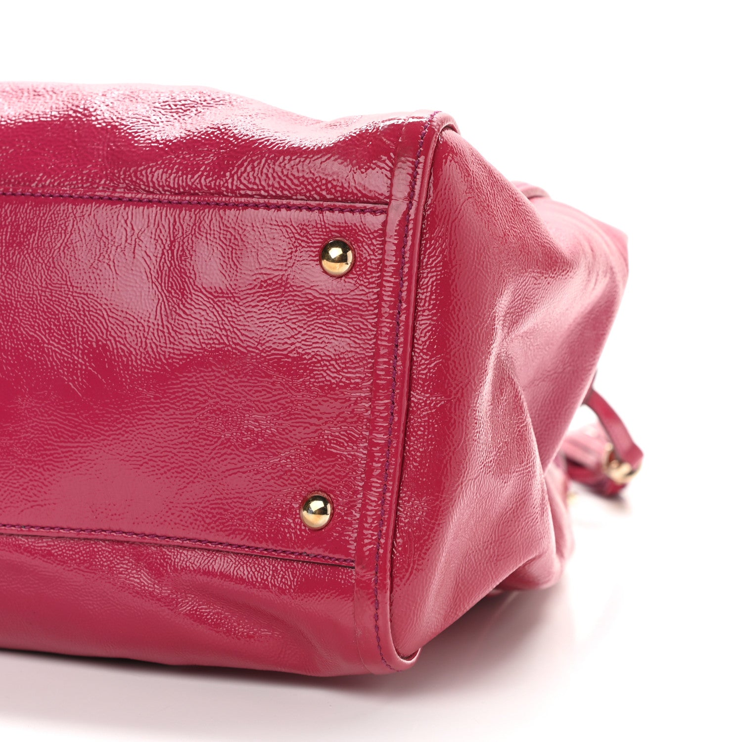 Gucci Vernice Naplack Medium Soho Shoulder Bag Bright Bouganville 10 of 15