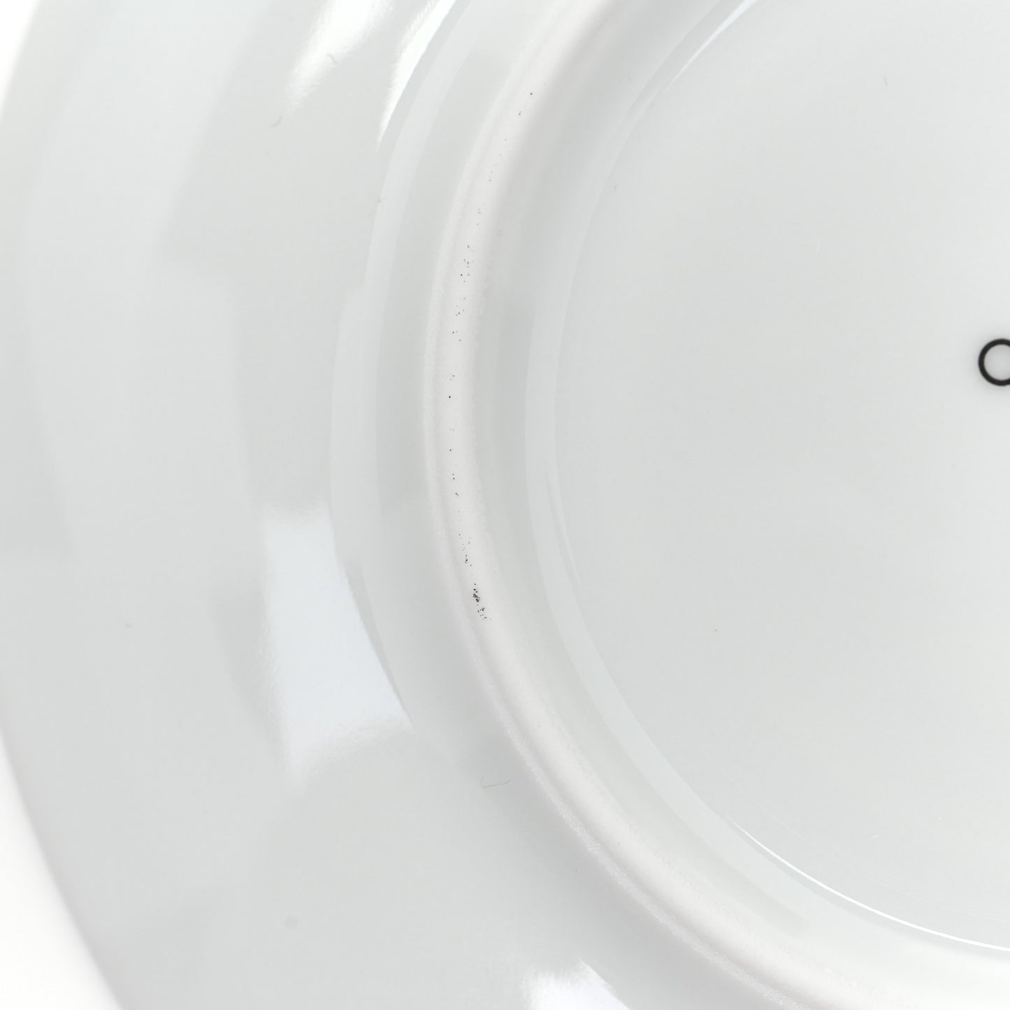 Porcelain H Deco Bread And Butter Plates Set of 2 Black White