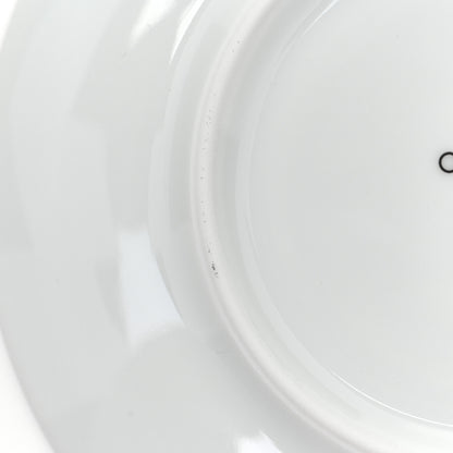 Hermes Porcelain H Deco Bread And Butter Plates Set of 2 Black White 7 of 7