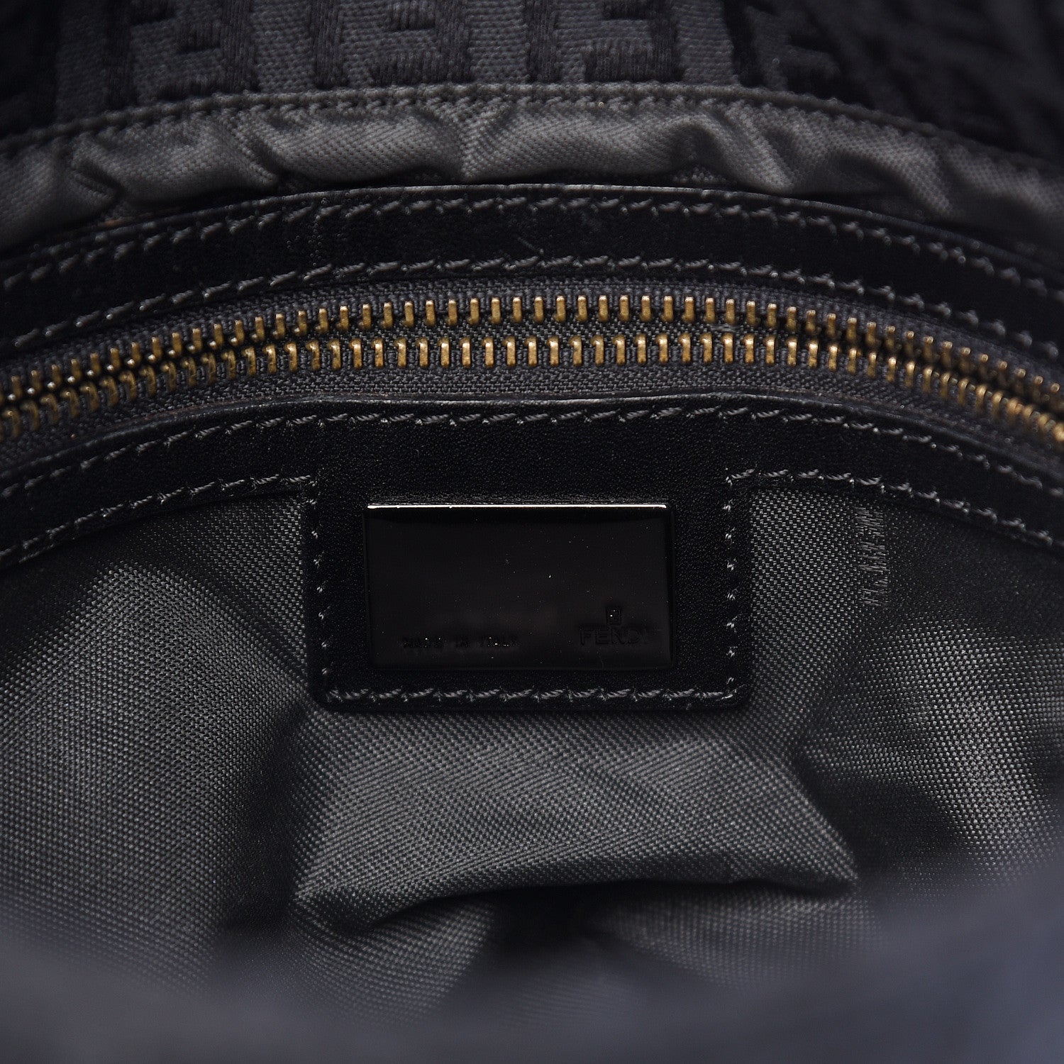 Fendi Zucchino Mama Baguette Black 6 of 13