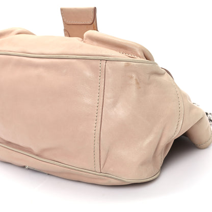 Prada Soft Calf Pocket Shoulder Bag Cipria Talco 9 of 12