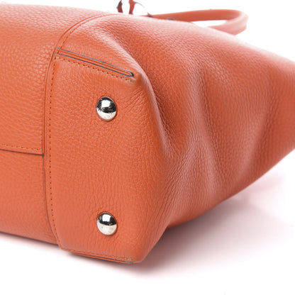 Louis Vuitton Cuir Taurillon Soft Lockit PM Clementine 8 of 9