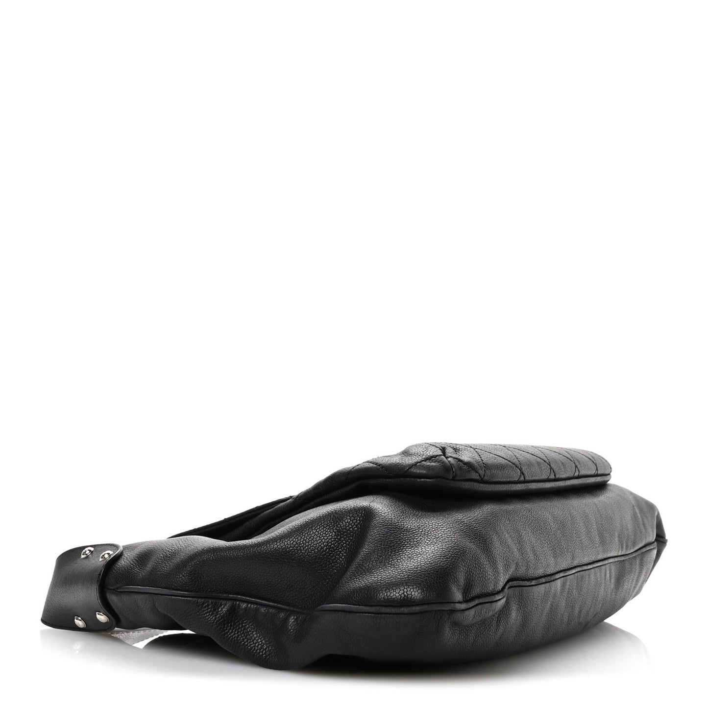 Caviar Stitched Pocket In The City Hobo Black