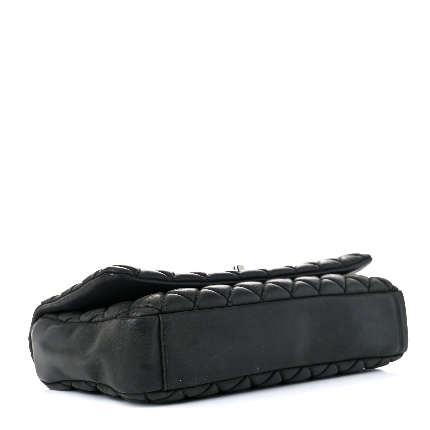 Chanel Iridescent Calfskin Quilted Small New Bubble Flap Anthracite 3 of 21