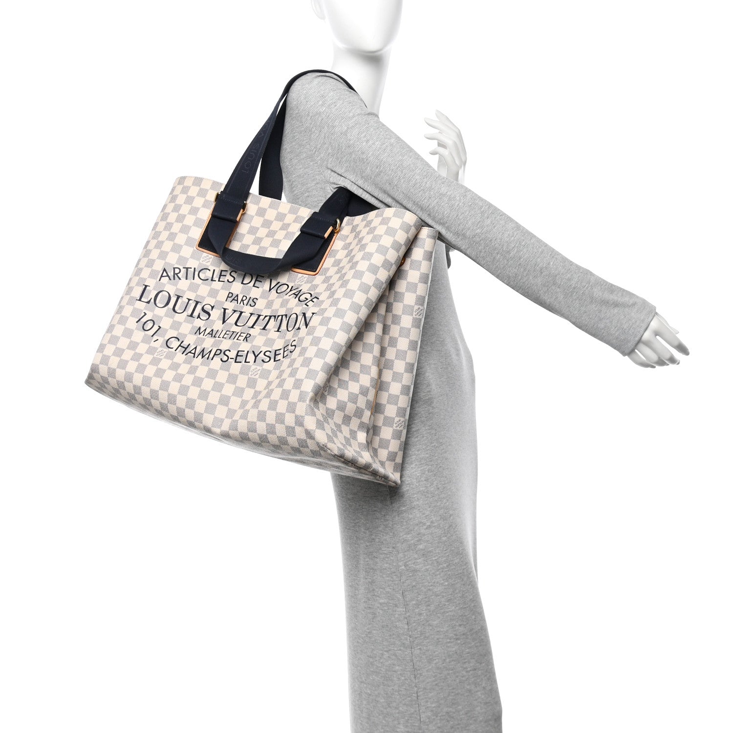Louis Vuitton Damier Azur Cabas GM 2 of 15