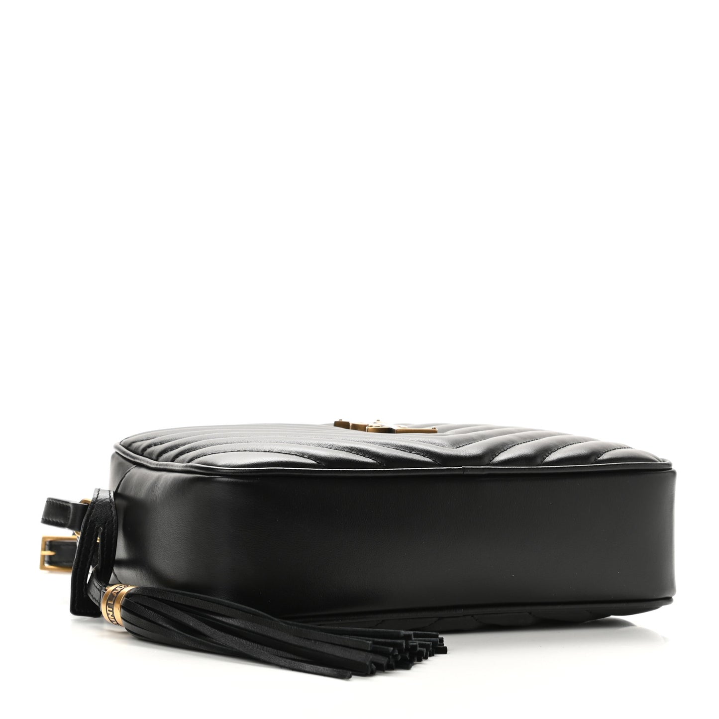 Calfskin Matelasse Monogram Lou Camera Bag Black