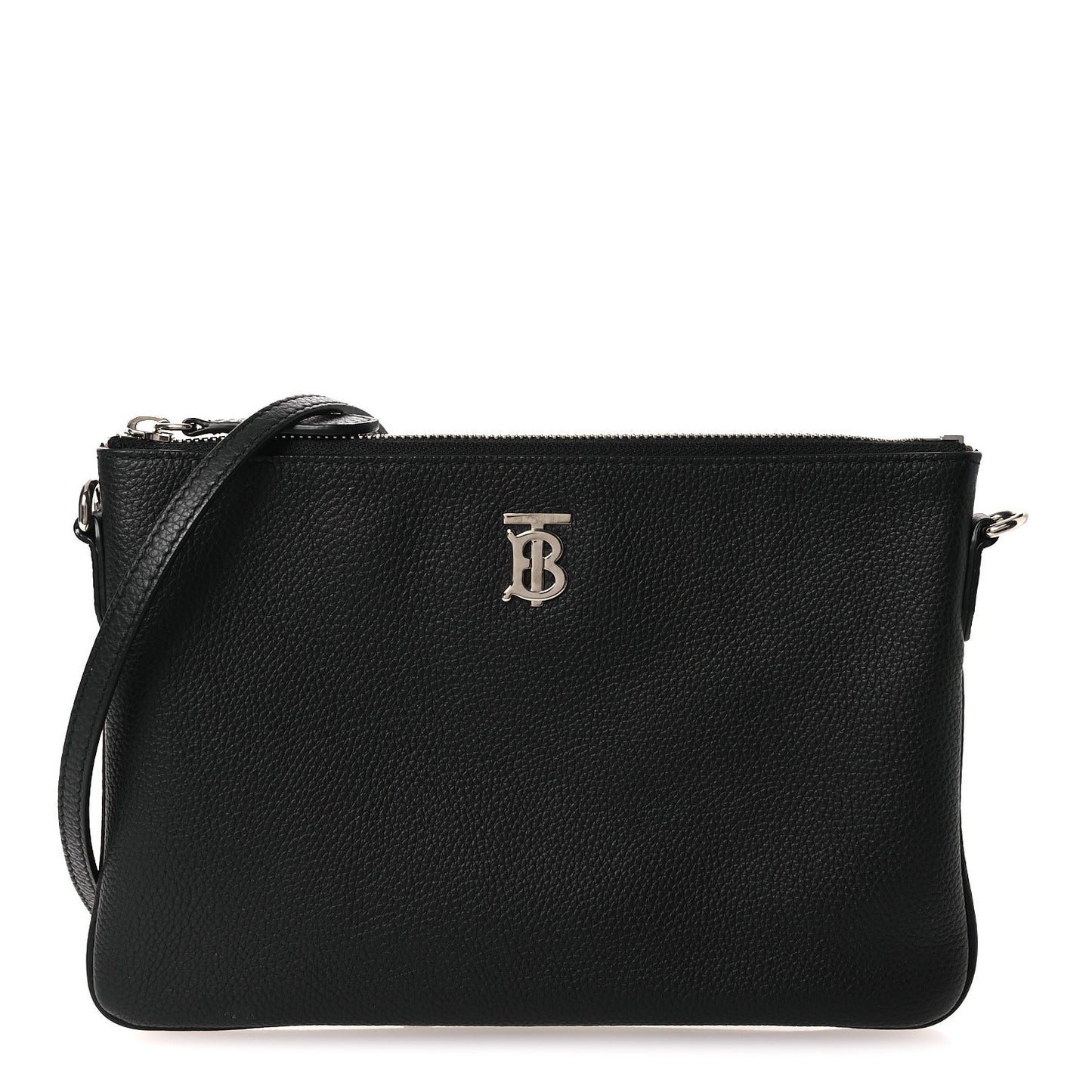 Grained Calfskin Peyton TB Crossbody Bag Black