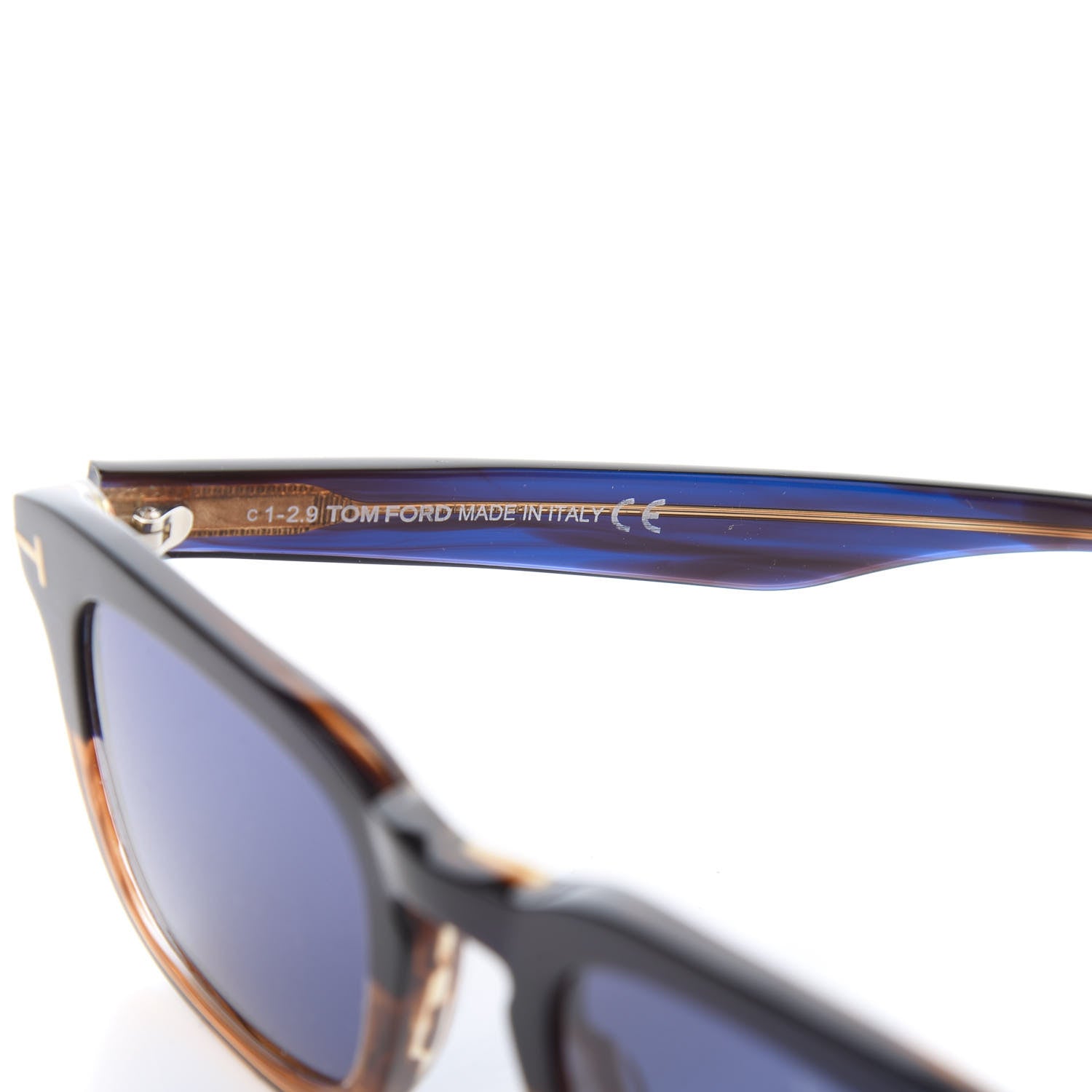 Tom Ford Acetate Dax Sunglasses TF751 Blue 5 of 8