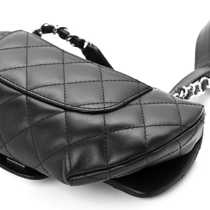 Chanel Calfskin Quilted CC Uniform Flap Belt Bag Black 13 of 13