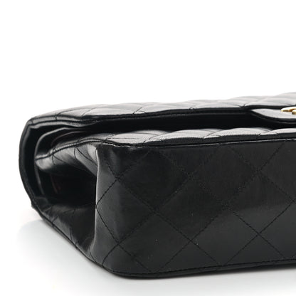 Chanel Lambskin Quilted Medium Double Flap Black 8 of 10