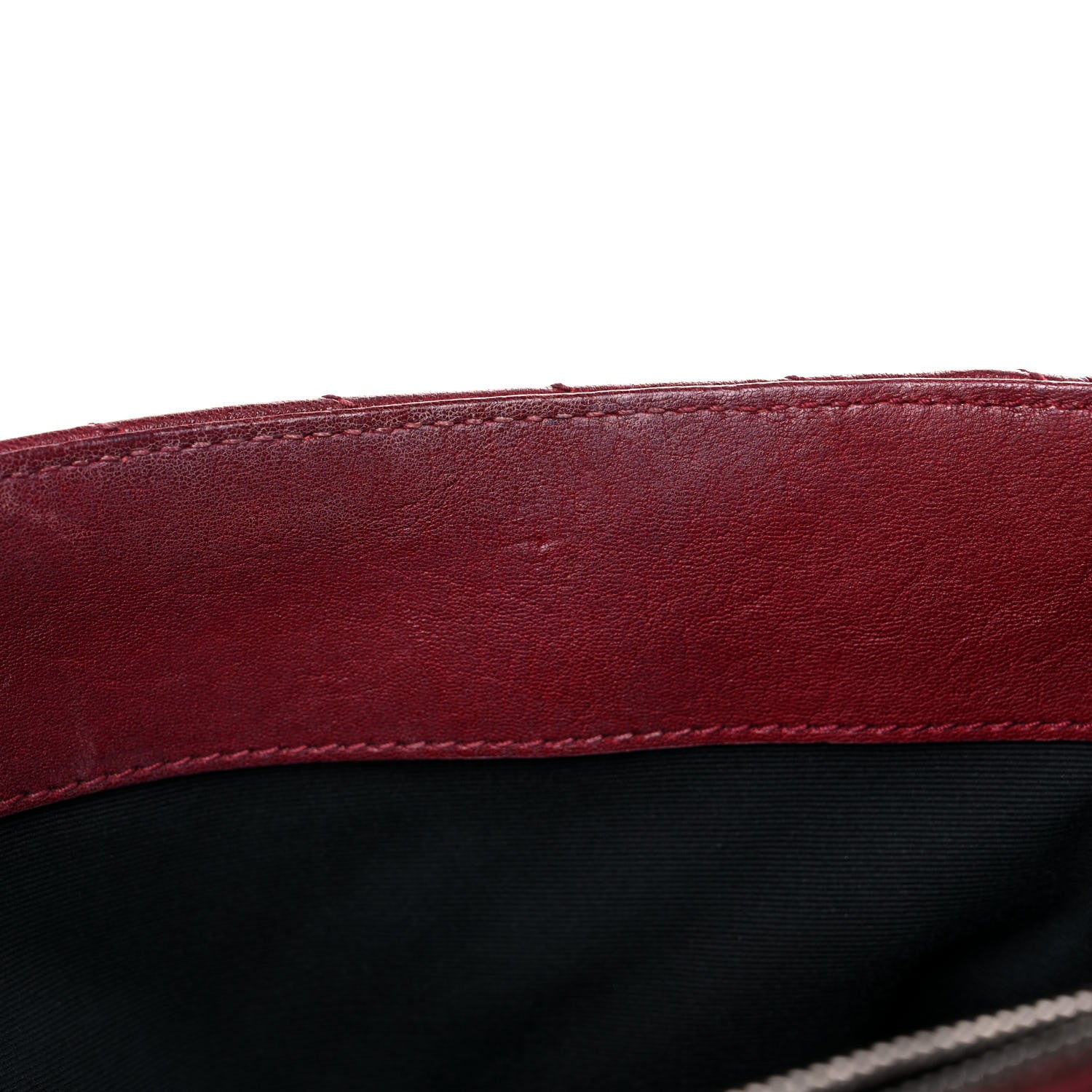 Saint Laurent Sheepskin Matelasse Chevron Large College Monogram Satchel Oxblood 16 of 26