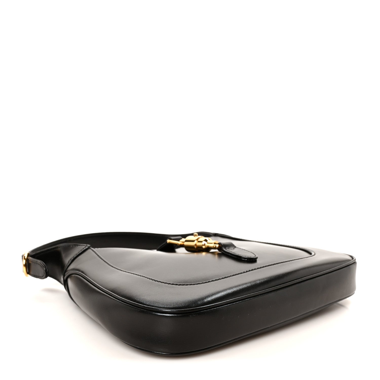 Gucci Boarded Dyana Lux Calfskin Small Jackie 1961 Hobo Black 4 of 11