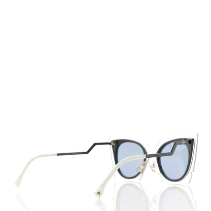 Fendi Cat Eye Orchidea Sunglasses FF 0117/S Crystal Black 4 of 6