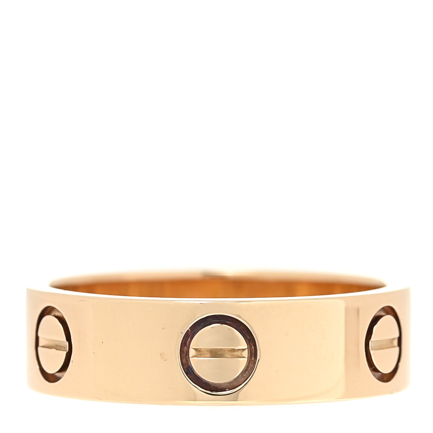Cartier 18K Yellow Gold 5.5mm LOVE Ring 55 7.25 3 of 4
