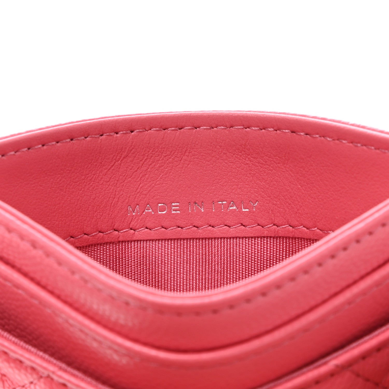 Chanel Caviar Quilted My Everything Card Holder Coral 7 of 9