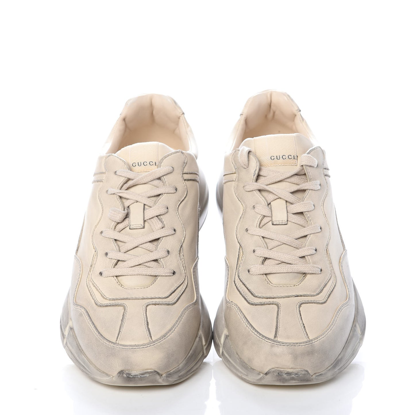 Soft Calfskin Mens Rhyton Sneakers 9.5 Ivory