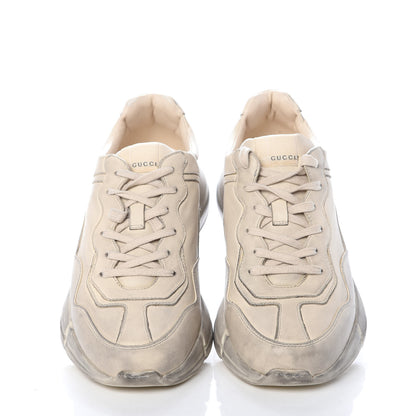 Gucci Soft Calfskin Mens Rhyton Sneakers 9.5 Ivory 5 of 11