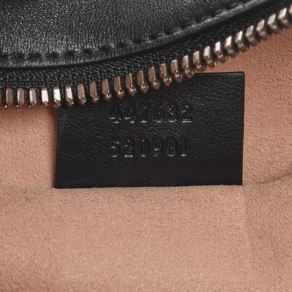 Gucci Calfskin Matelasse Small GG Marmont Chain Shoulder Bag Black 7 of 8