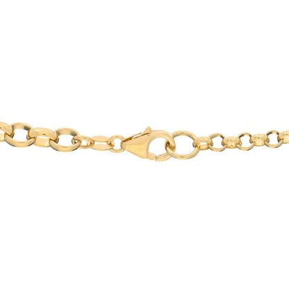 Foundrae 18K Yellow Gold Large Strength Medallion Heavy Mixed Belcher Extension Chain Necklace 3 of 3