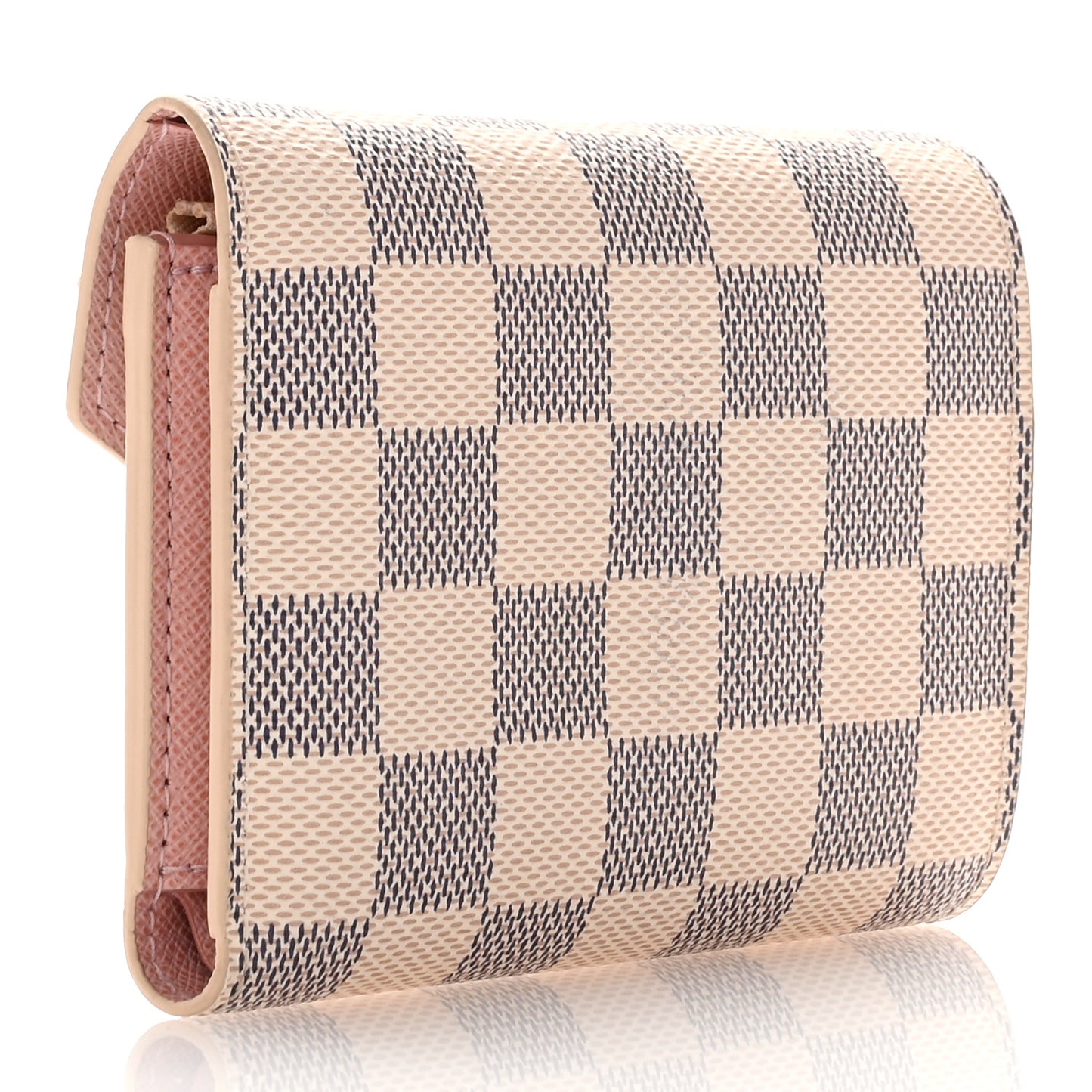 Damier Azur Victorine Wallet Rose Ballerine