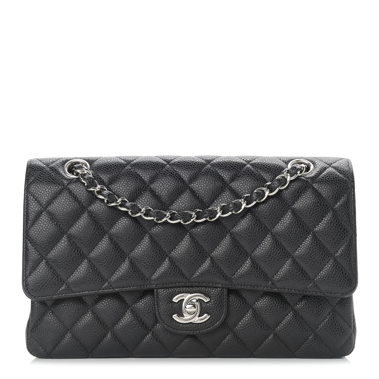 Chanel Caviar Quilted Medium Double Flap Black 1 of 9