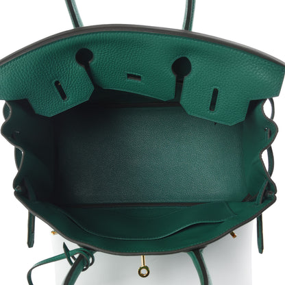Hermes Taurillon Clemence Birkin 30 Vert Vertigo 15 of 34