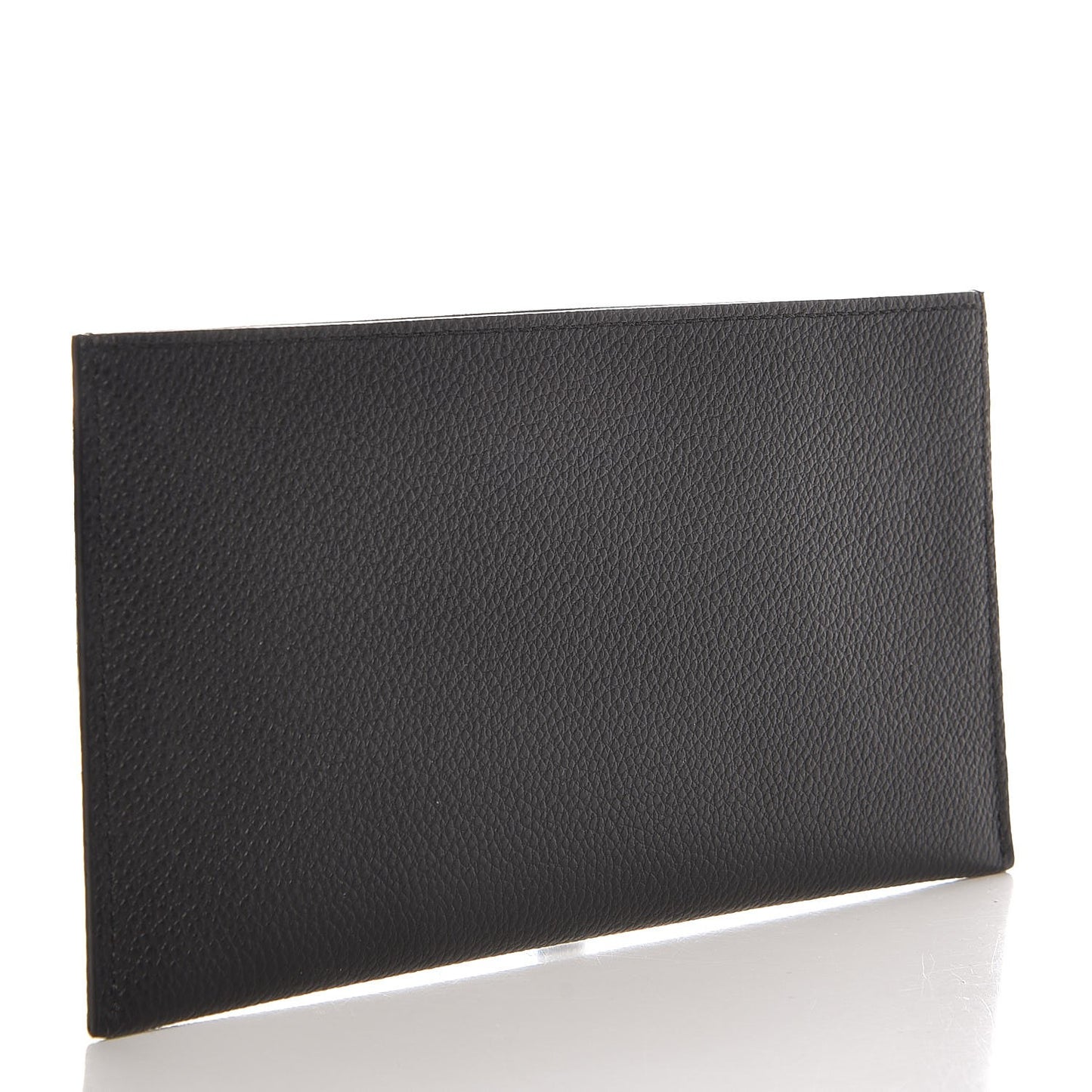 Calfskin Felicie Chain Wallet Card Holder Insert Black