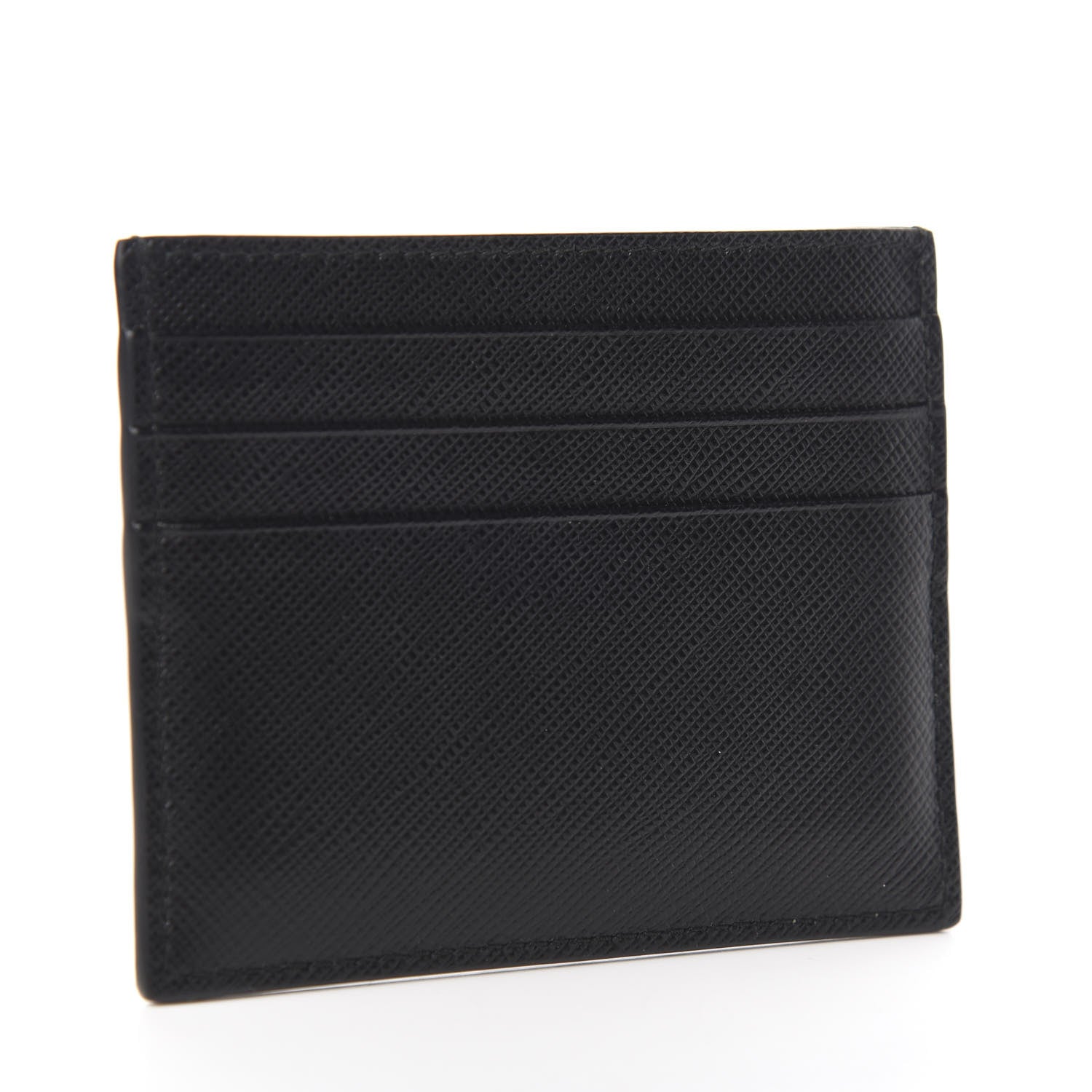 Prada Saffiano Smalto Card Holder Black 2 of 7
