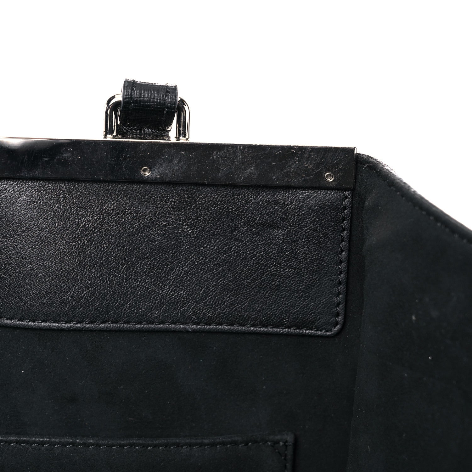 Fendi Vitello Elite Bi Color 3Jours Tote Argento Black 17 of 28