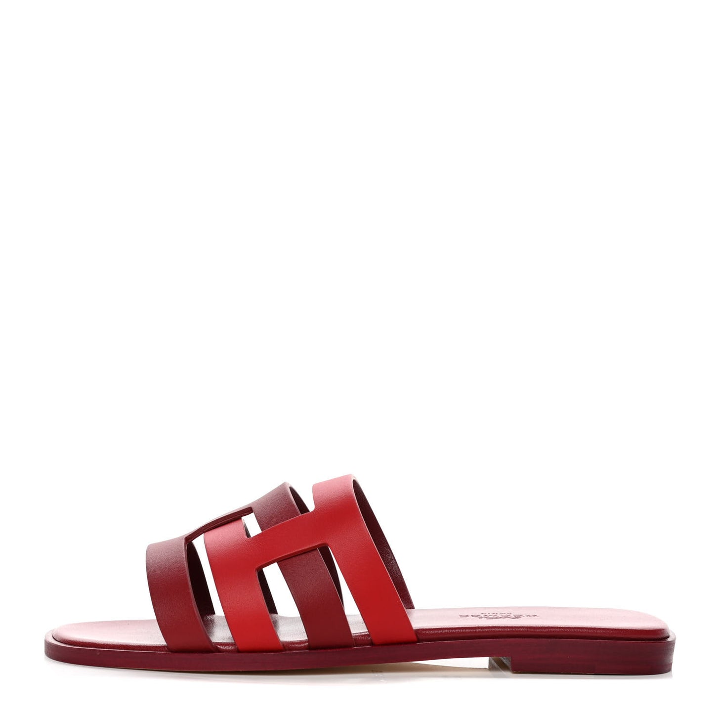 Calfskin Amore Sandals 36 Rouge Grenat Orange Solaire