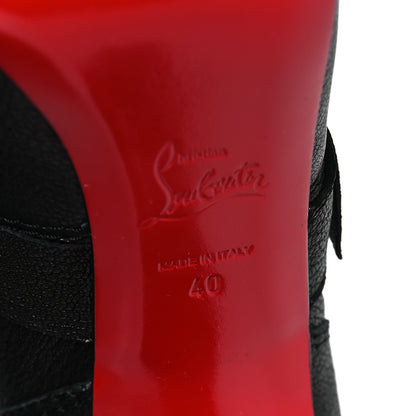 Christian Louboutin Grained Kid Calfskin Flanavec120 Knee Boots 40 Black 7 of 8