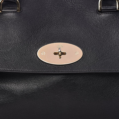 Mulberry Glossy Goatskin Medium Del Rey Satchel Black 11 of 11
