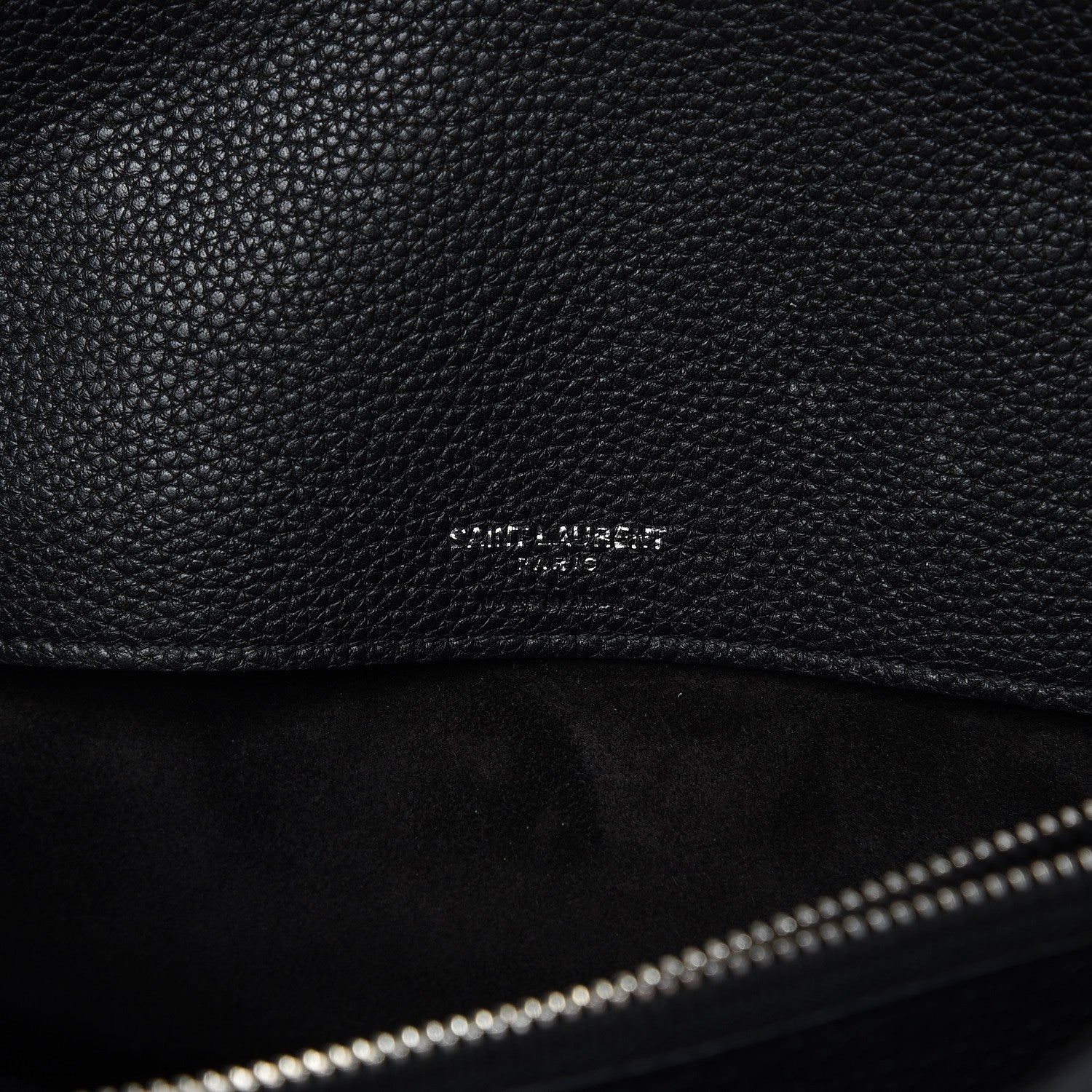 Saint Laurent Grained Calfskin Small Supple Sac De Jour Black 8 of 10