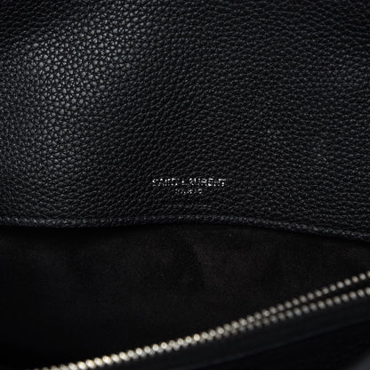 Saint Laurent Grained Calfskin Small Supple Sac De Jour Black 8 of 10