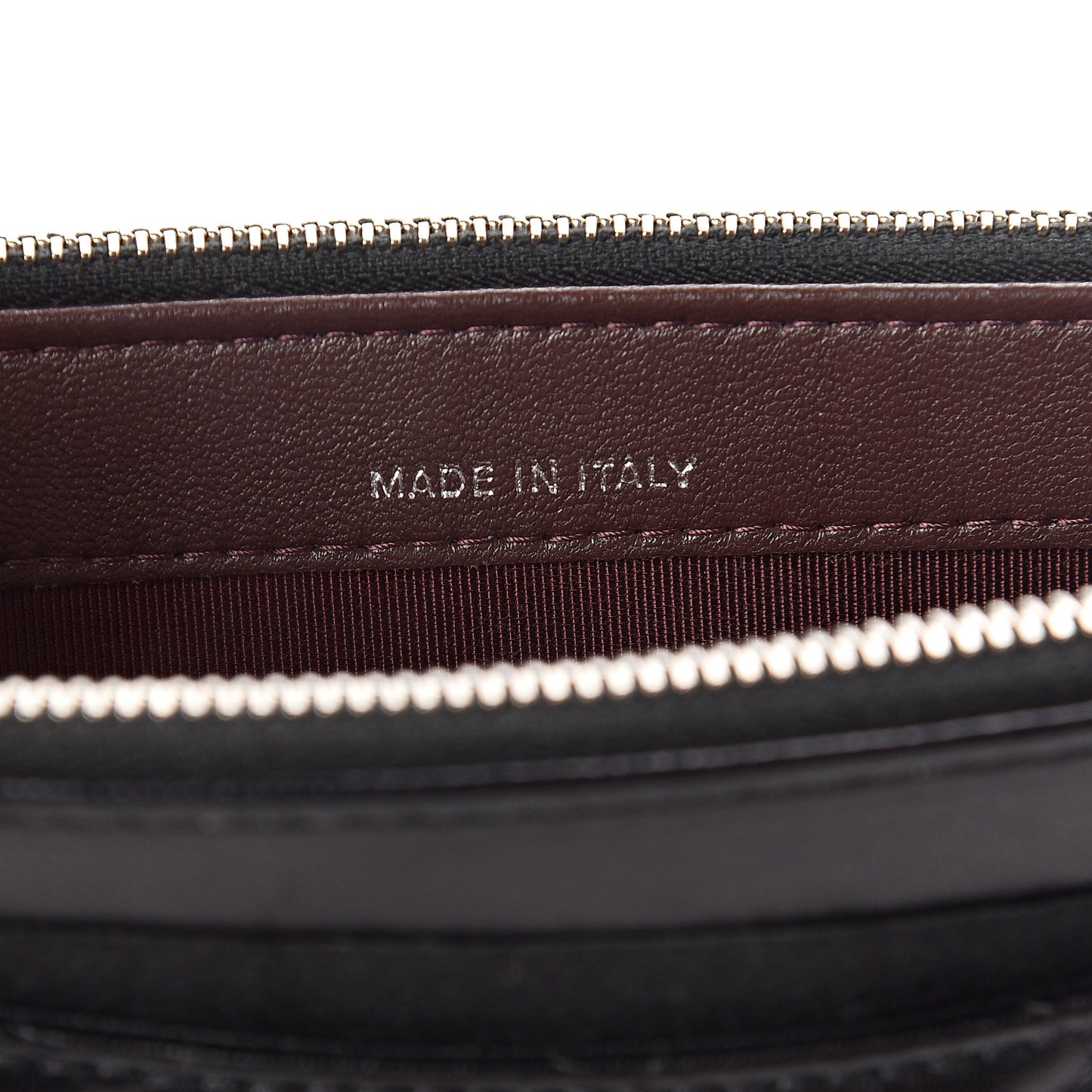 Lambskin Quilted Small Clutch With Chain Black