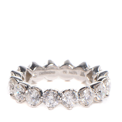 Cartier DE BEERS Diamond Platinum Allegria Eternity Ring Full Band Size 7.5 1 of 5
