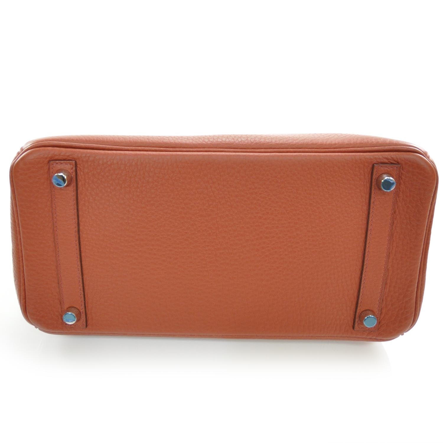 Hermes Taurillon Clemence Birkin 30 Red 5 of 10