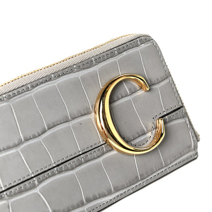 Chloe Crocodile Embossed Calfskin C Small Purse Stormy Grey 5 of 5