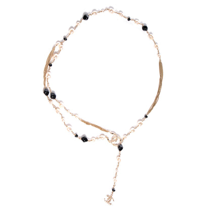 Chanel Pearl CC Beaded Belt Light Gold 1 of 7