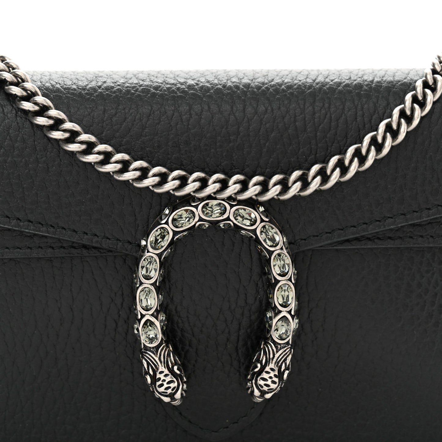 Calfskin Super Mini Dionysus Shoulder Bag Black