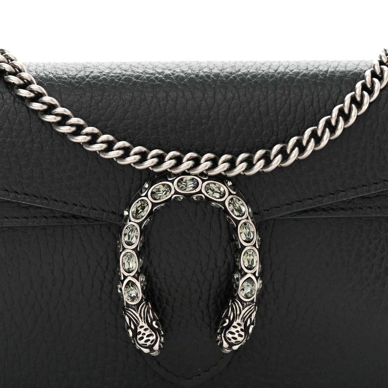 Gucci Calfskin Super Mini Dionysus Shoulder Bag Black 7 of 11