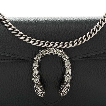 Gucci Calfskin Super Mini Dionysus Shoulder Bag Black 7 of 11
