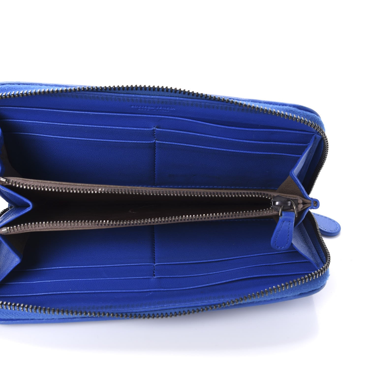 Bottega Veneta Nappa Intrecciato Zip Around Wallet Electrique 5 of 10