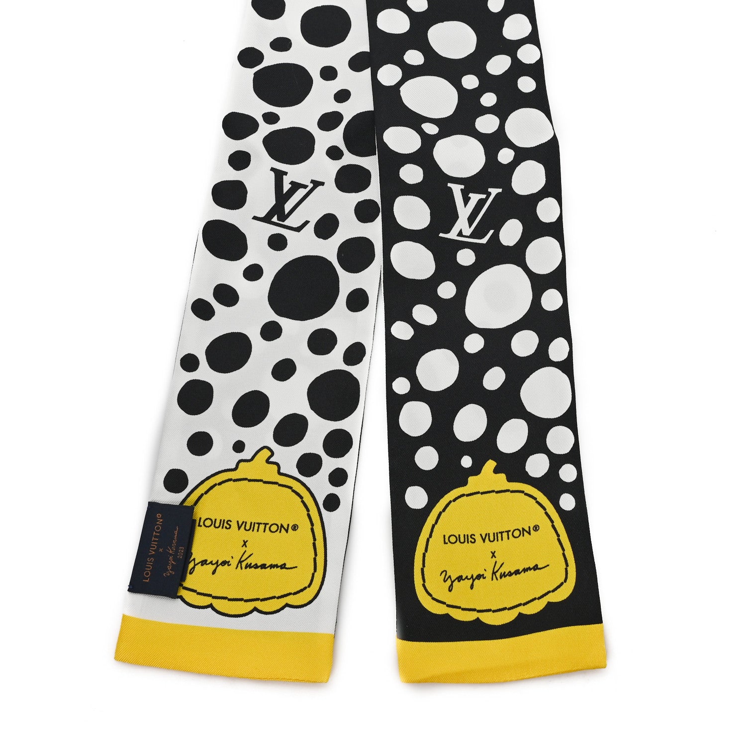 Louis Vuitton LV x YK Infinity Dots Bandeau Black Yellow White 2 of 3