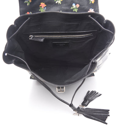 Saint Laurent Calfskin Prairie Flower Printed Festival Backpack Multicolor 4 of 8